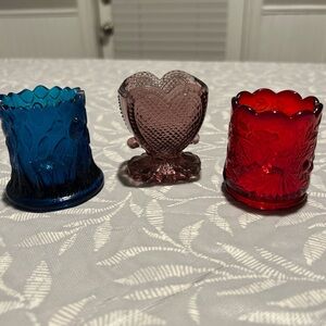 bundle of VINTAGE toothpick jars